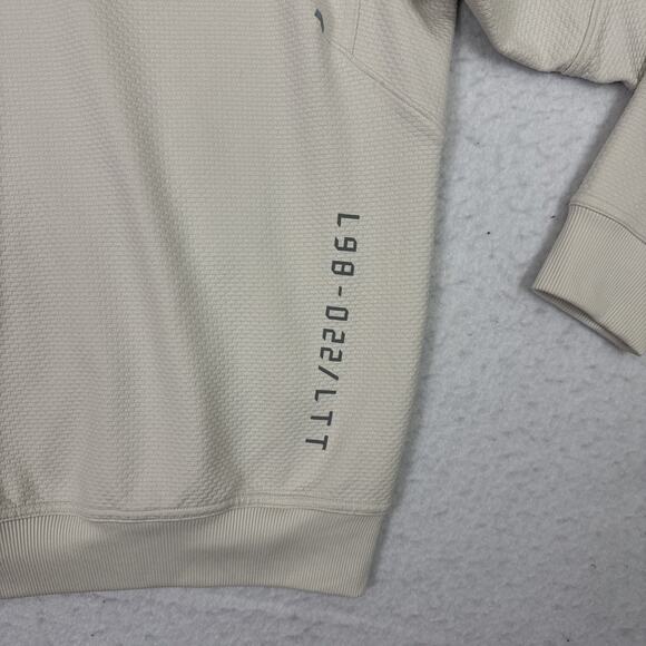 Lululemon Hoodie Mens XS Ivory Relaxed Fit Training Knit LM3DIQS Gym - Picture 9 of 13